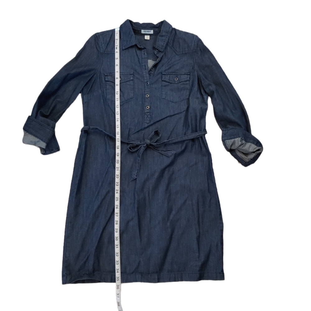 OLD NAVY | Denim Collared Button-Up Dress - Picture 3 of 5